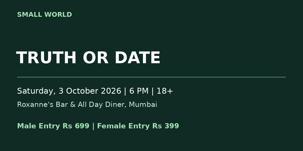 Truth or date | Slide 1