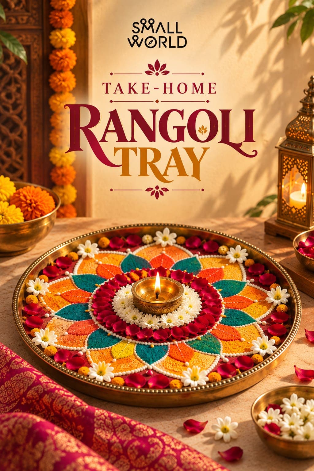Take Home Rangoli Tray | Slide 1