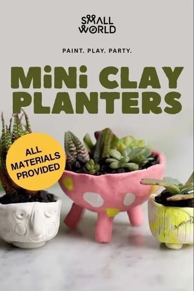 Mini Clay Planters | Slide 1
