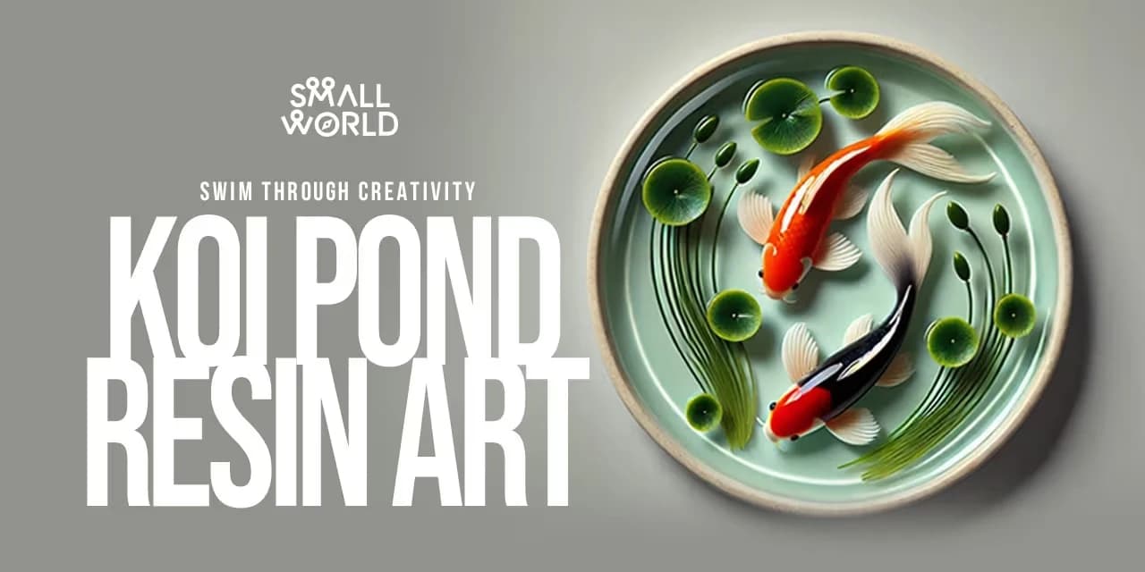 Koi Pond Resin Art | Slide 1