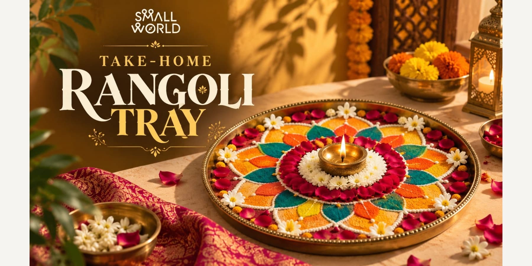 Take Home Rangoli Tray | Slide 1